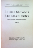 Polski słownik biograficzny Tom XVI