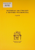 Materiały do ćwiczeń z historii wychowania Część 1