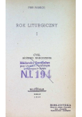 Rok liturgiczny  Tom I 1950 r