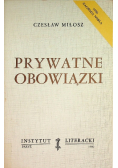 Prywatne obowiązki