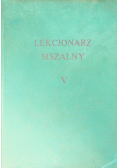 Lekcjonarz Mszalny Tom V