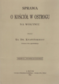 Sprawa o Kościół w Ostrogu na Wołyniu