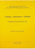 Literatura piśmienność biblioteki Forum czytelnicze VIII