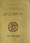 Różne historyje  studium z dziejów nowelistyki staropolskiej