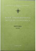 Acta Universitatis Nicolai Copernici Historia XXVIII