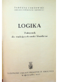 Logika. Podręcznik dla studiujących nauki filozoficzne, 1949 r.