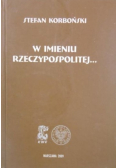 W imieniu Rzeczypospolitej