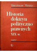 Historia doktryn polityczno prawnych XIX w Część I