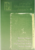 Przegląd filozoficzno literacki Nr 1 i 2 / 12