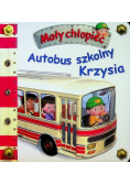 Mały chłopiec Autobus szkolny Krzysia
