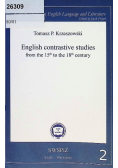 English contrastive studies from the 15th to the 18th century Tom 2