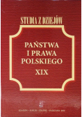 Studia z dziejów państwa i prawa polskiego XIX