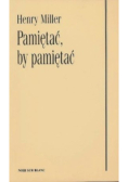 Pamiętać by pamiętać