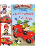 Mały chłopiec Poznaj wozy strażackie z Jackiem