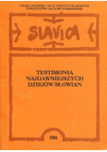 Testimonia najdawniejszych dziejów słowian