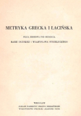 Metryka Grecka i Łacińska