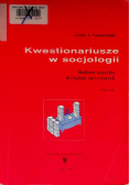 Kwestionariusze w socjologii