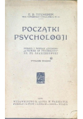 Początki psychologji,1921 r.