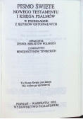 Pismo Święte Nowego Testamentu i Księga Psalmów w przekładzie z języków oryginalnych