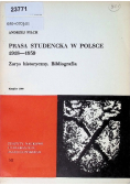Prasa studencka w Polsce 1918 - 1939