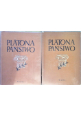 Platona Państwo Tom 1 i 2 1948 r.