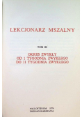 Lekcjonarz mszalny Tom 3