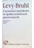 Czynności umysłowe w społeczeństwie pierwotnych