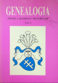 Genealogia studia i materiały historyczne Tom 6