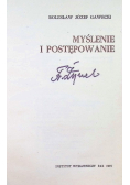 Myślenie i postępowanie