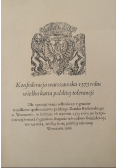 Konfederacja warszawska 1573 roku wielka karta polskiej tolerancji