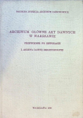 Archiwum główne akt dawnych w Warszawie