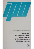 Misje pokojowe wojska polskiego 1953 - 1978