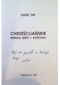 Chrześcijańskie herezje sekty i kościoły