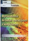 Wprowadzenie do badań operacyjnych z komputerem