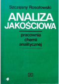 Analiza jakościowa Pracownia chemii analitycznej