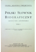 Polski słownik Biograficzny Tom V