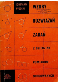 Wzory rozwiązań zadań z dziedziny pomiarów stosowanych