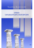 Studia onomastyczno-historyczne