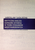 Krytyczna analiza kategorii interesu w teorii stosunków międzynarodowych