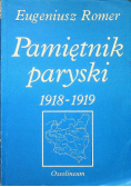 Pamiętnik paryski 1918 - 1919