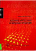 Budowanie wartości firmy w zarządzaniu operacyjnym