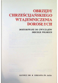 Obrzędy chrześcijańskiego wtajemniczenia dorosłych