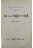 Dwa lata dziejów naszych Tom I 1900 r.