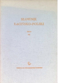Słownik łacińsko polski