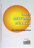 Zarys historii muzyki  Część 1