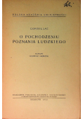 O pochodzeniu poznania ludzkiego