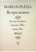 Scripta minora łacina średniowieczna i Wincenty Kadłubek