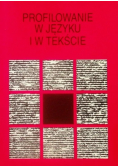 Profilowanie w języku i w tekście
