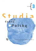 Studia nad dawną Polską Tom 3