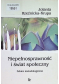 Niepełnosprawność i świat społeczny